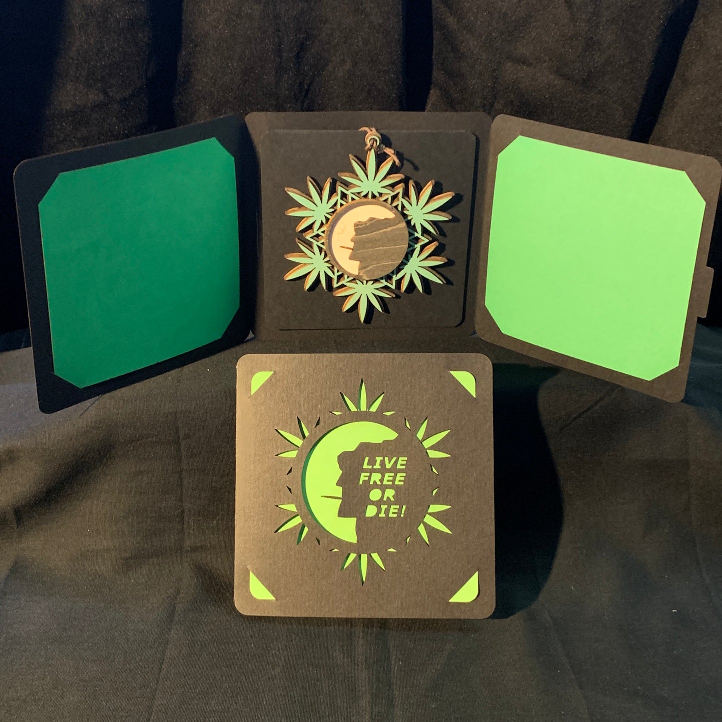 NH Man on the Mountain Ornament and Card