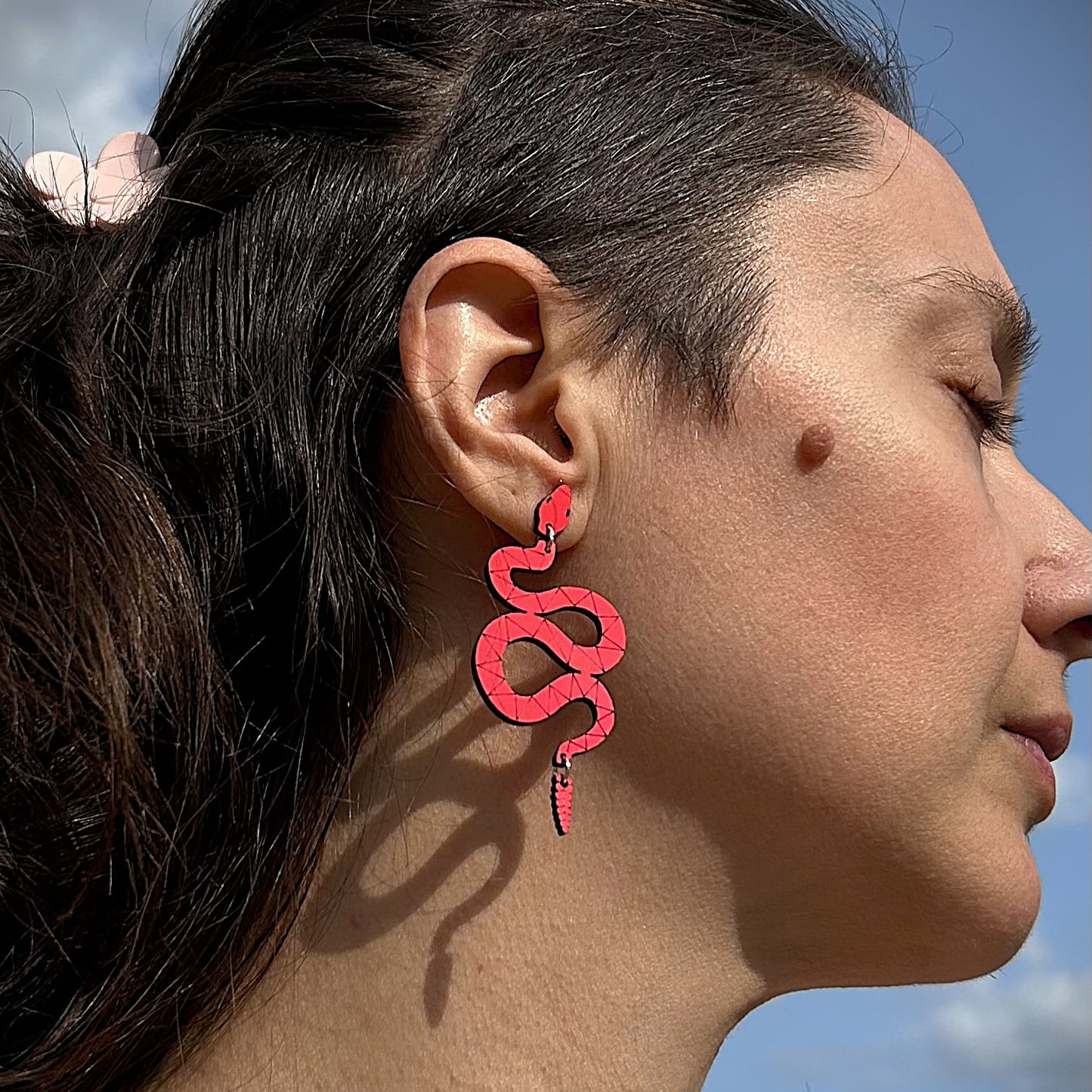 Neon Serpent Dangles