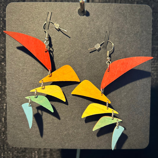 Modern Mobile Earrings- Spectrum