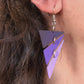 Modern Mobile Earrings-  Violet Triangles